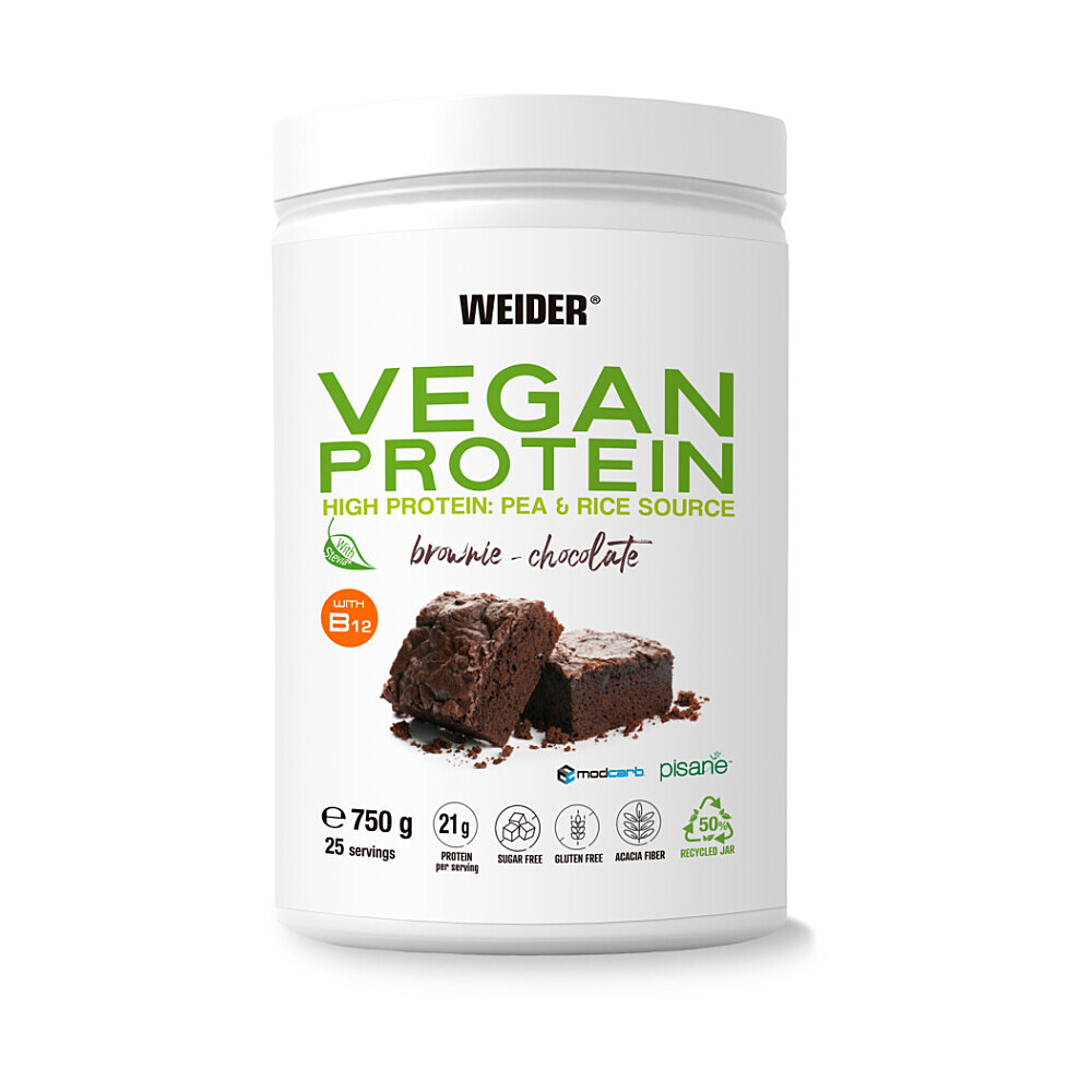 WEIDER Vegan proteín príchuť biela čokoláda a lieskový oriešok 750 g