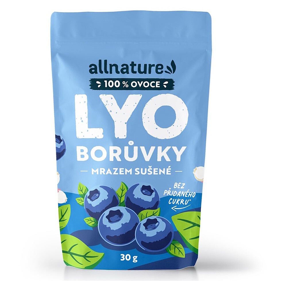 ALLNATURE Čučoriedka sušená mrazom celá 30 g