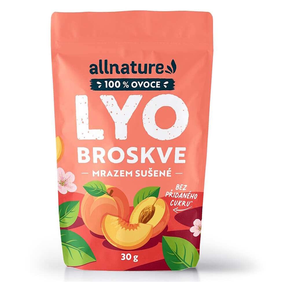 ALLNATURE Broskyňa sušená mrazom 30 g