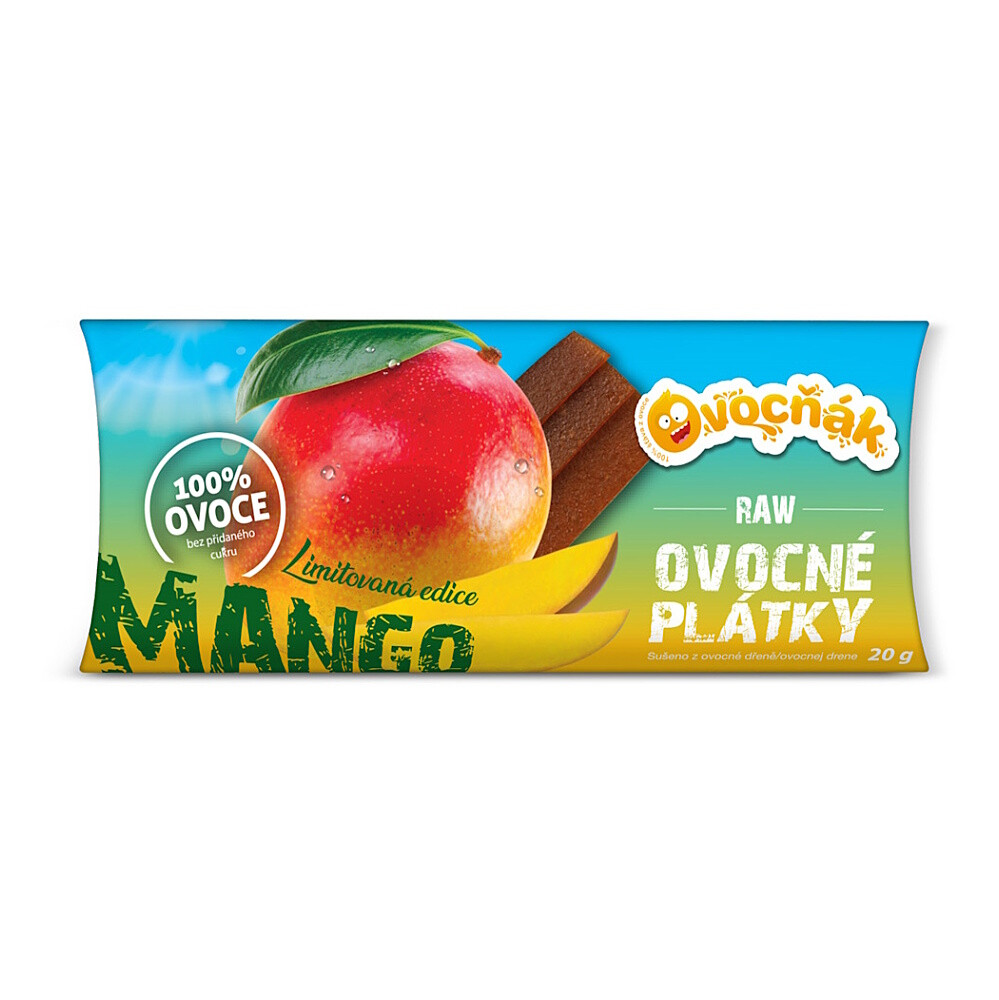 OVOCŇÁK Ovocné plátky jablko a mango 20 g