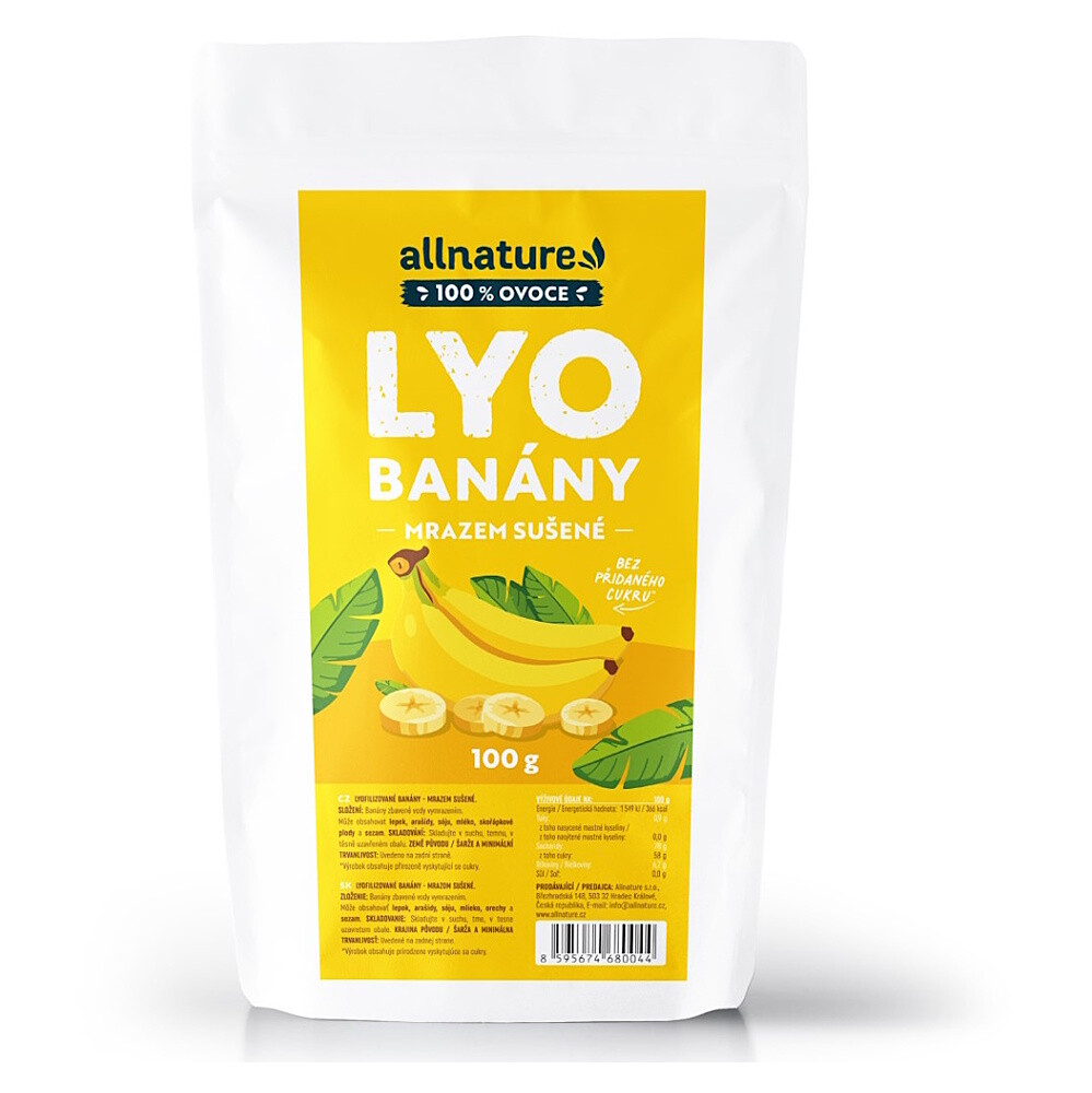 ALLNATURE Banán sušený mrazom 100 g