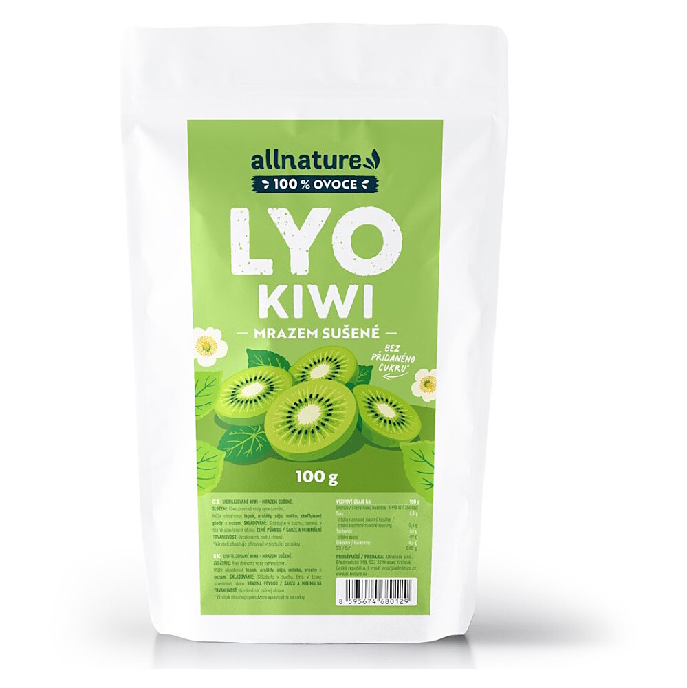 ALLNATURE Kiwi sušené mrazom 100 g