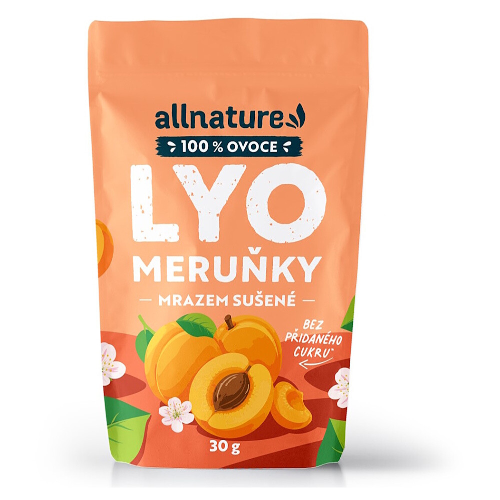 ALLNATURE Marhule sušené mrazom 30 g