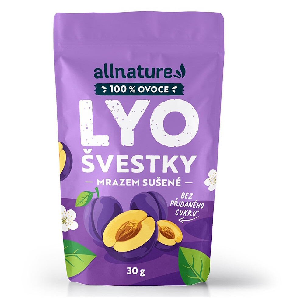 ALLNATURE Slivky sušené mrazom 30 g