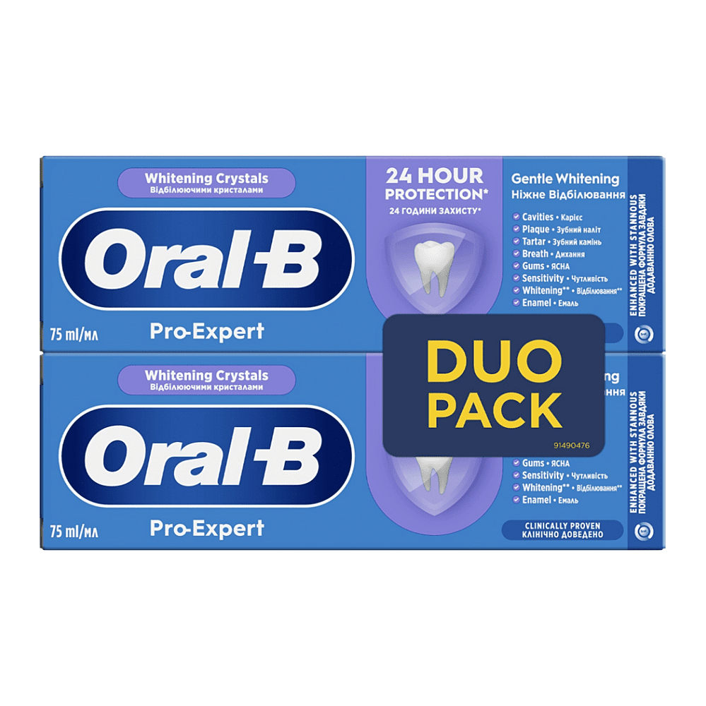 ORAL-B Pro-Expert Gentle Whitening DUO zubná pasta 2 x 75 ml