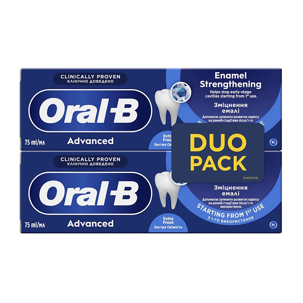 ORAL-B Professional Advance Enamel Strenghtening zubná pasta 2 x 75 ml