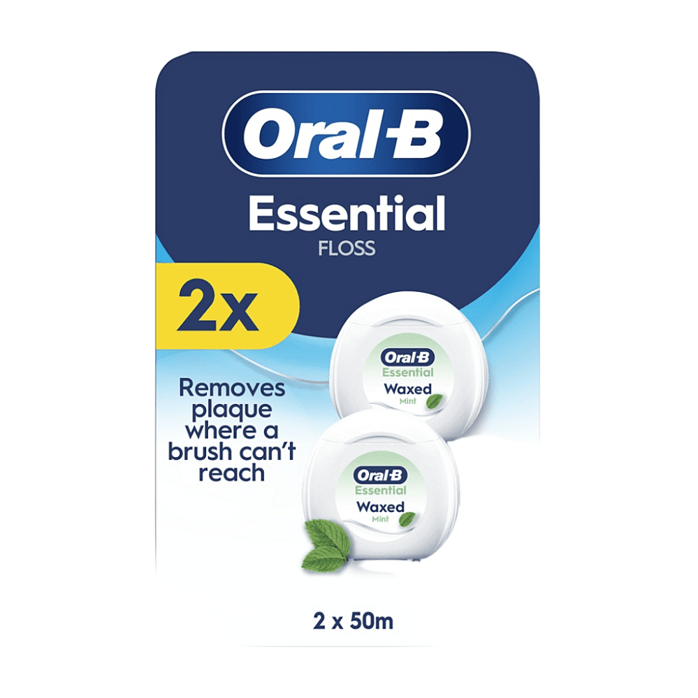 ORAL-B Essential dentálna niť voskovaná Mint 2x 50 m