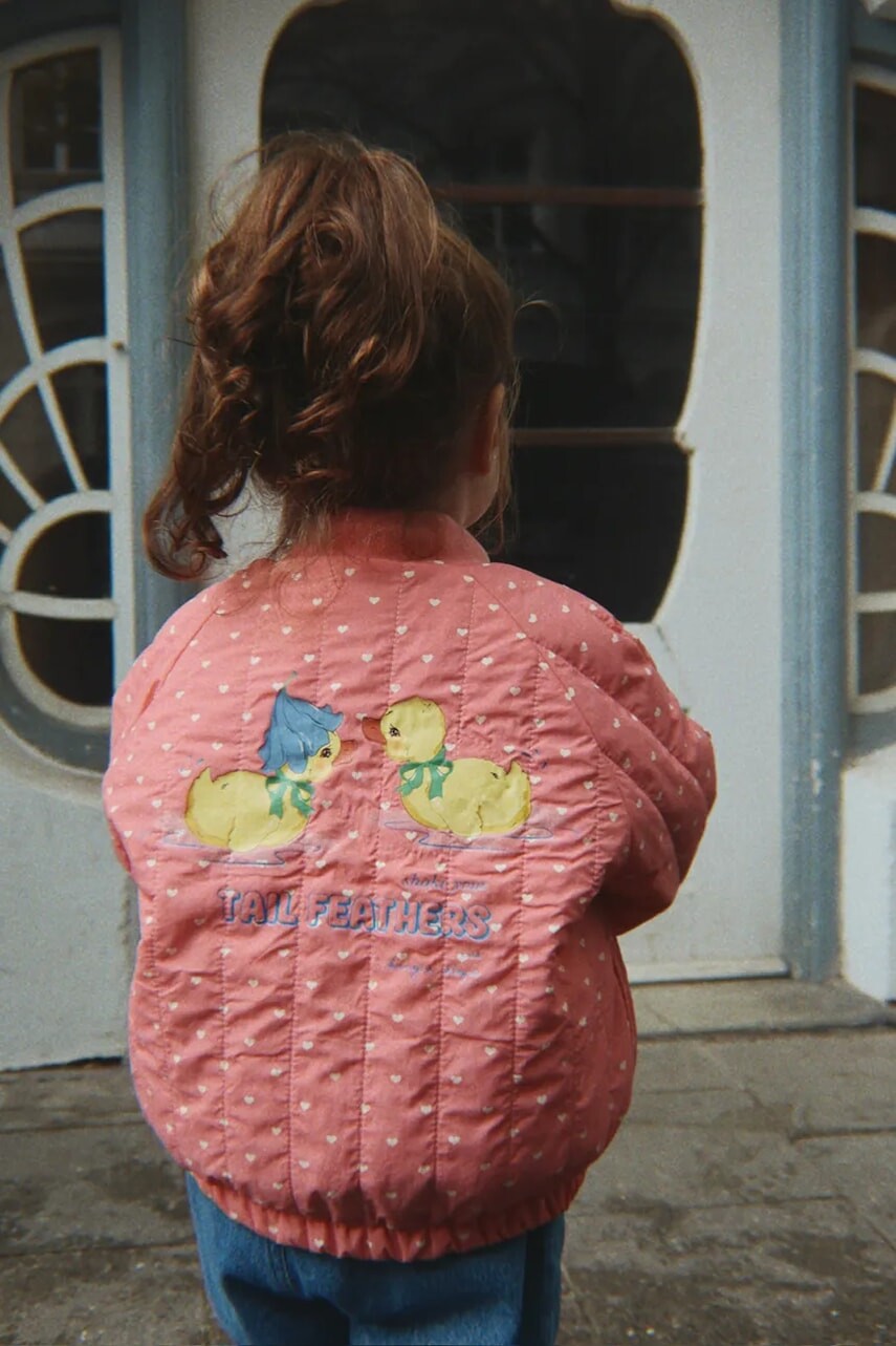 Konges Sløjd bunda bomber detská JUNO DUCKLING PRINTED BOMBER JACKET