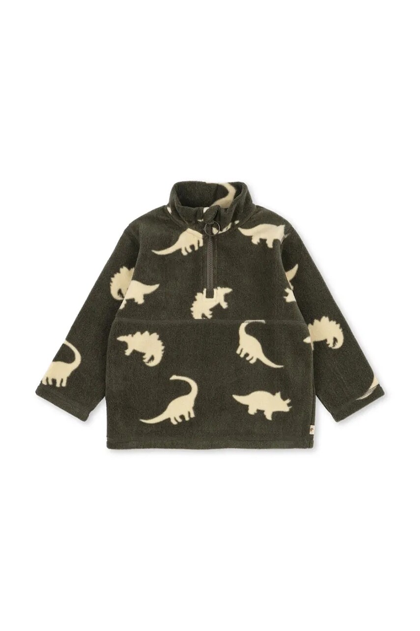 Konges Sløjd flísová mikina detská TAVI FLEECE SWEATSHIRT GRS