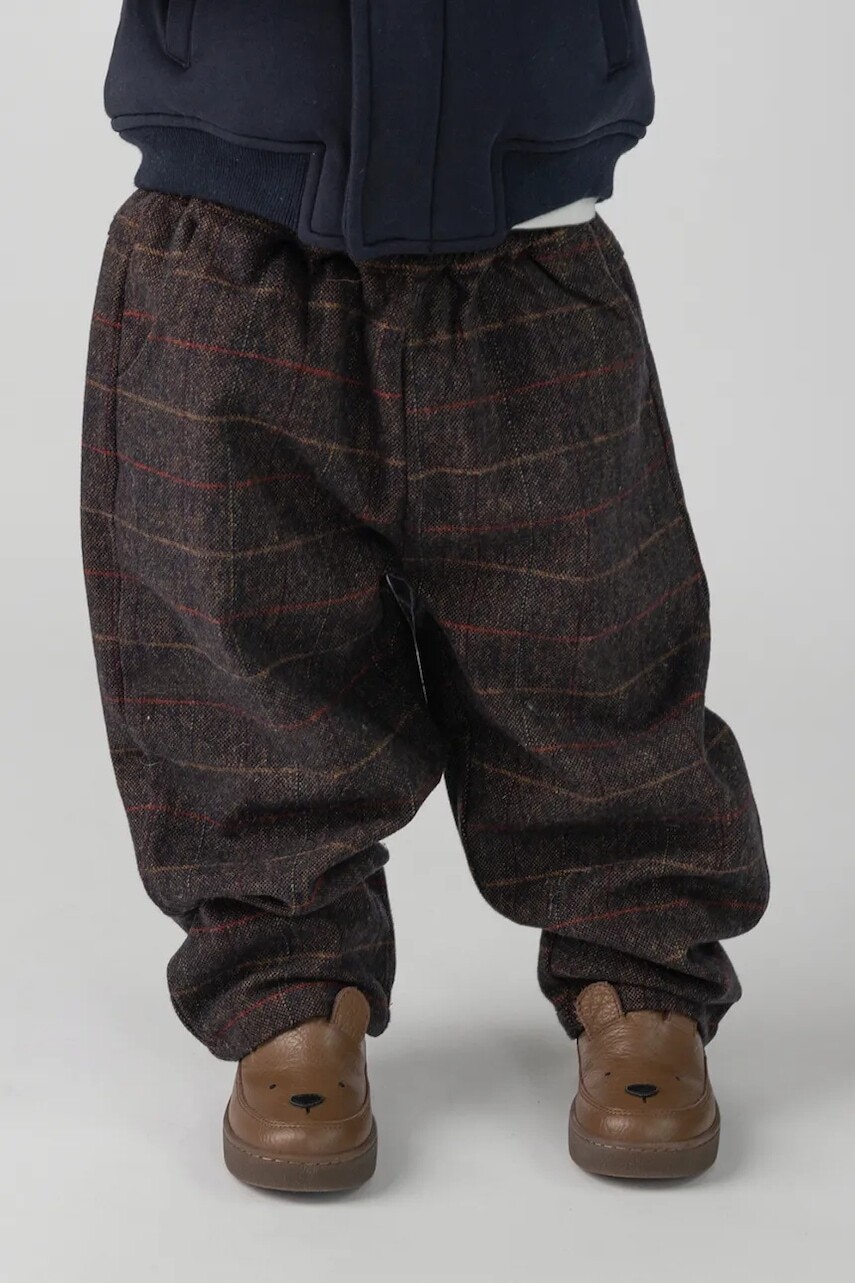 Donsje nohavice slouchy detské s vlnou Elias Trousers