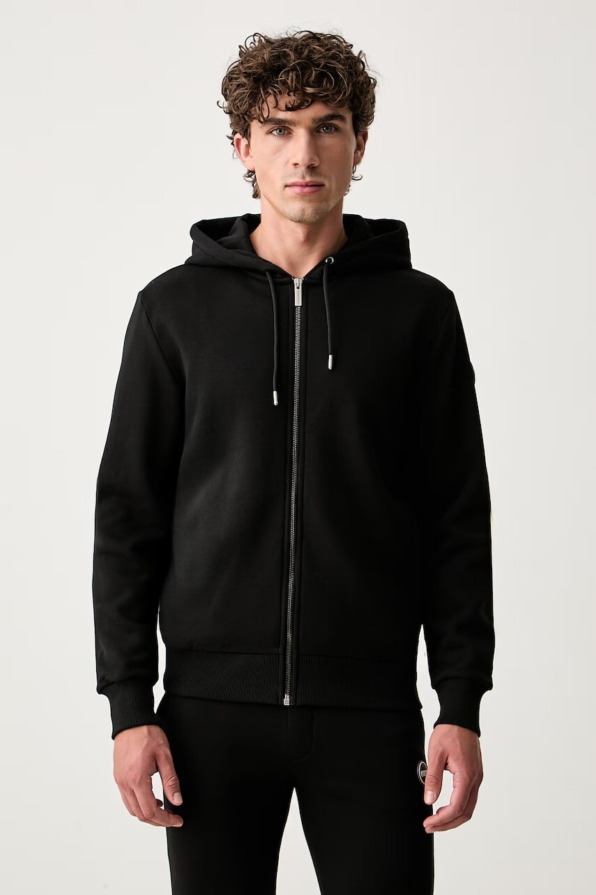 Colmar mikina na zips s kapucňou pánska s bavlnou