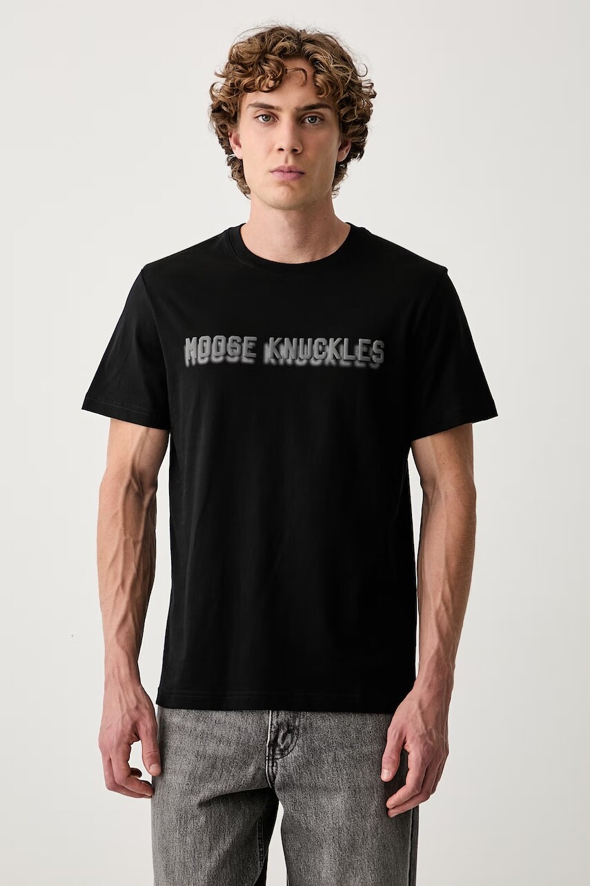 MOOSE KNUCKLES tričko pánske bavlnené