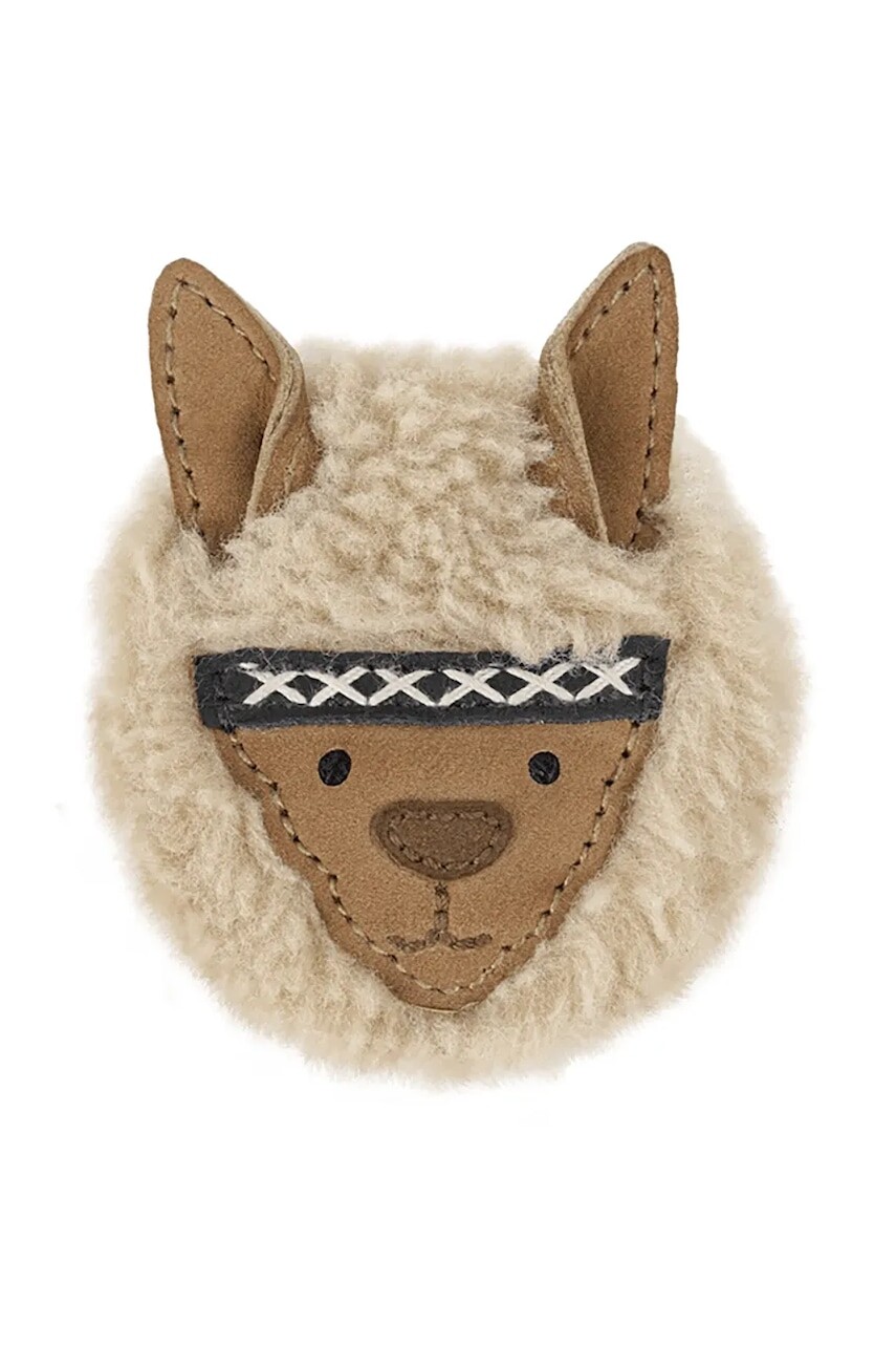 Donsje spona do vlasov detská kožená Josy Exclusive Hairclip Alpaca