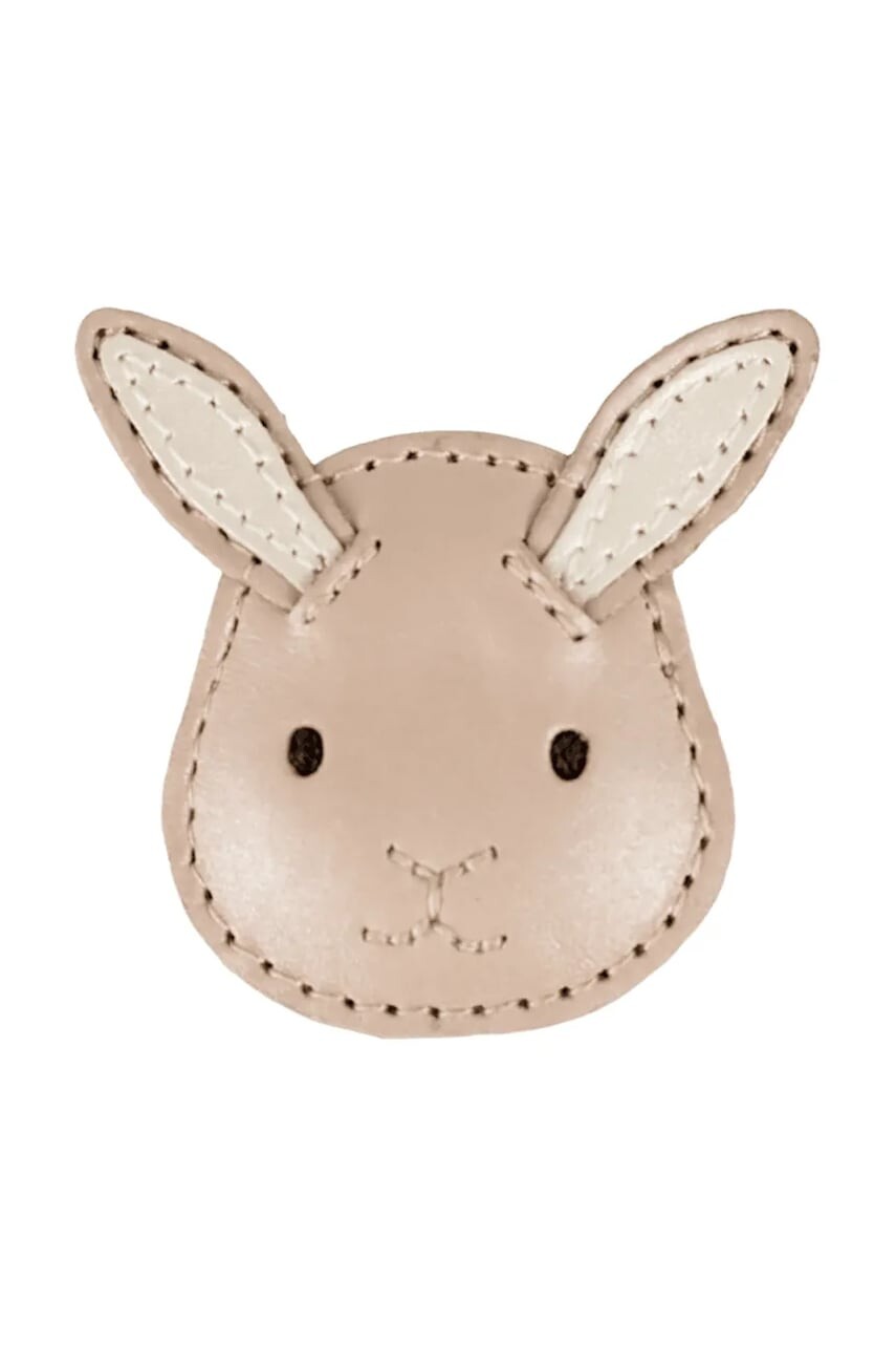 Donsje spona do vlasov detská kožená Blinc Clip Pink Bunny