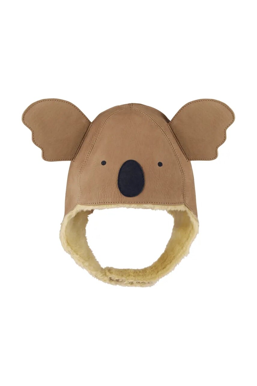 Donsje baranica detská kožená Kapi Classic Hat Koala