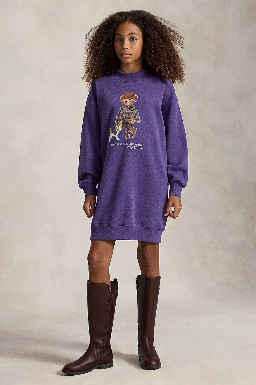 Polo Ralph Lauren svetrové šaty s bavlnou