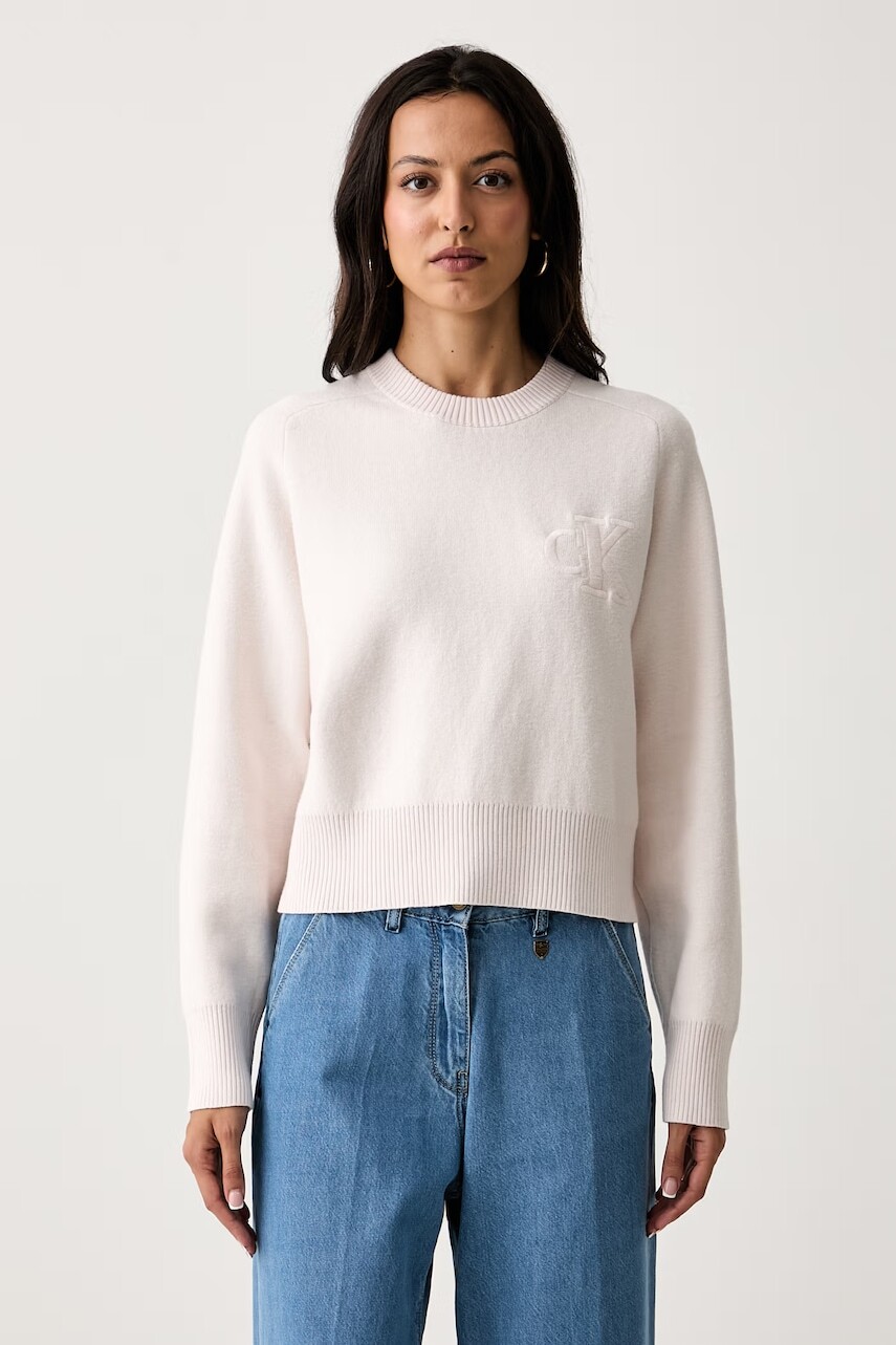 Calvin Klein Jeans sveter dámsky s prímesou vlny
