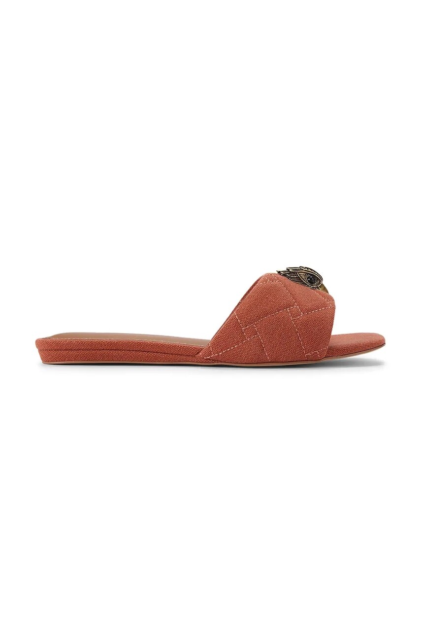 Kurt Geiger London šľapky na plochom podpätku dámske Kensington Flat Sandal Rust