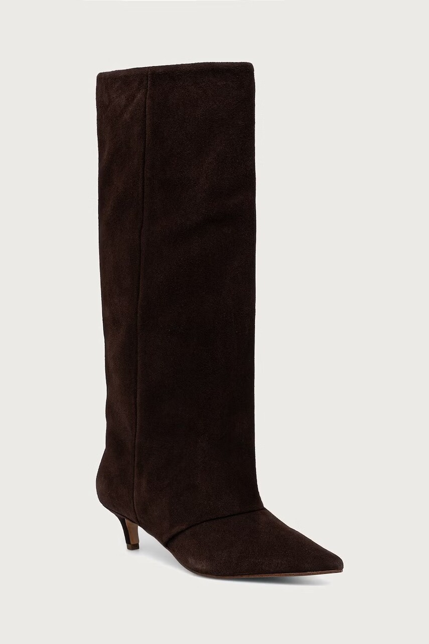 Steve Madden čižmy na nízkom podpätku dámske semišové Luca