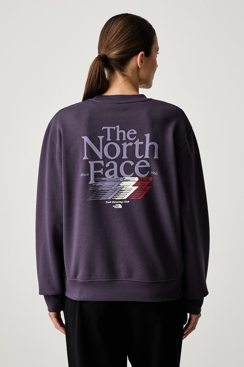 The North Face oversize mikina dámska s bavlnou Retro