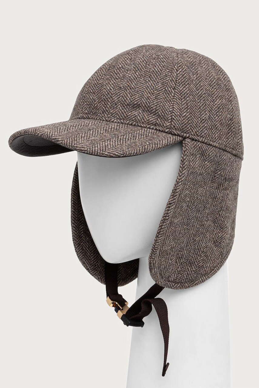 Armani Exchange čiapka so šiltom dámska s vlnou
