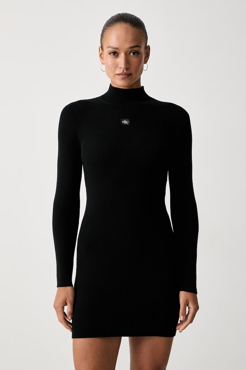 Calvin Klein Jeans svetrové šaty s bavlnou