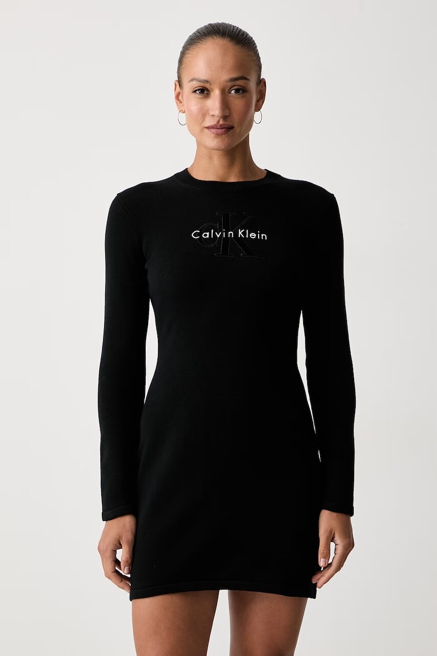 Calvin Klein Jeans svetrové šaty bavlnené