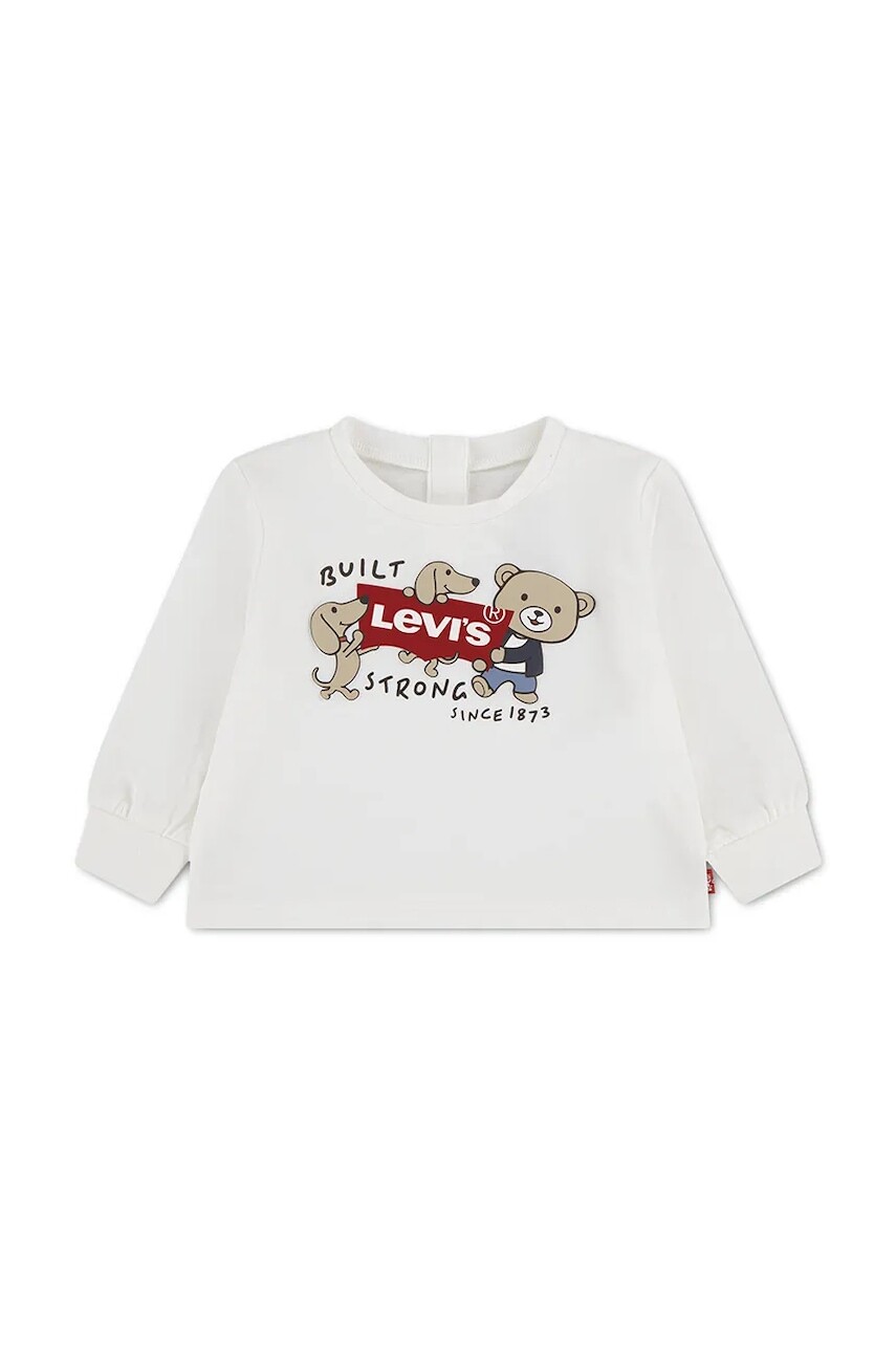 Levi's tričko s dlhým rukávom dojčenské s bavlnou GRAPHIC TEE