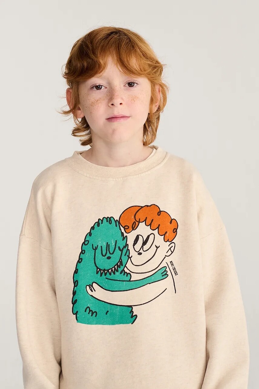 Bobo Choses mikina detská bavlnená Hug Hairy Monster