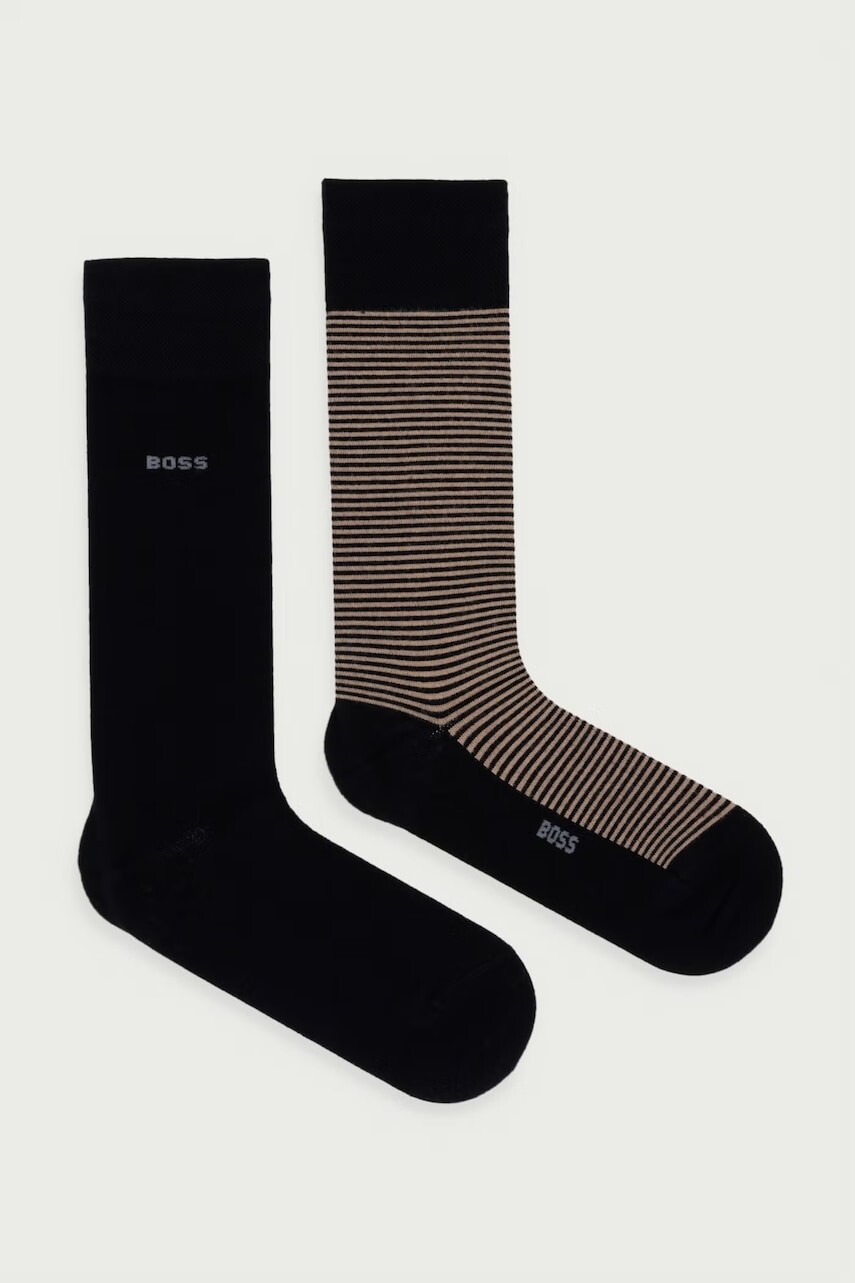 BOSS ponožky pánske 2PRS Stripe VIBamboo 2-pak