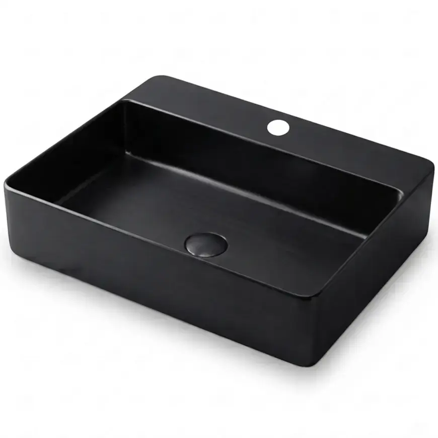 Umývadlo na dosku Rectangle black 1/0