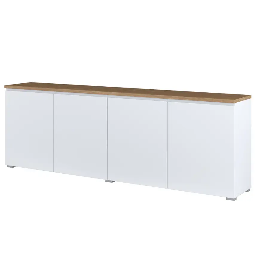 Komoda 4d Modo 25 Dub Mauvella/Biely