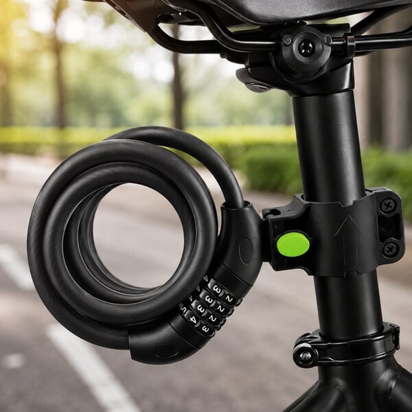 Zámok na bicykel s číselným kódom 120 cm