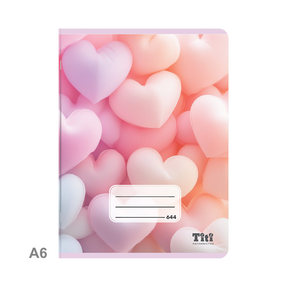 Poznámkový zošit A6 Topgal A6 Notebook Hearts