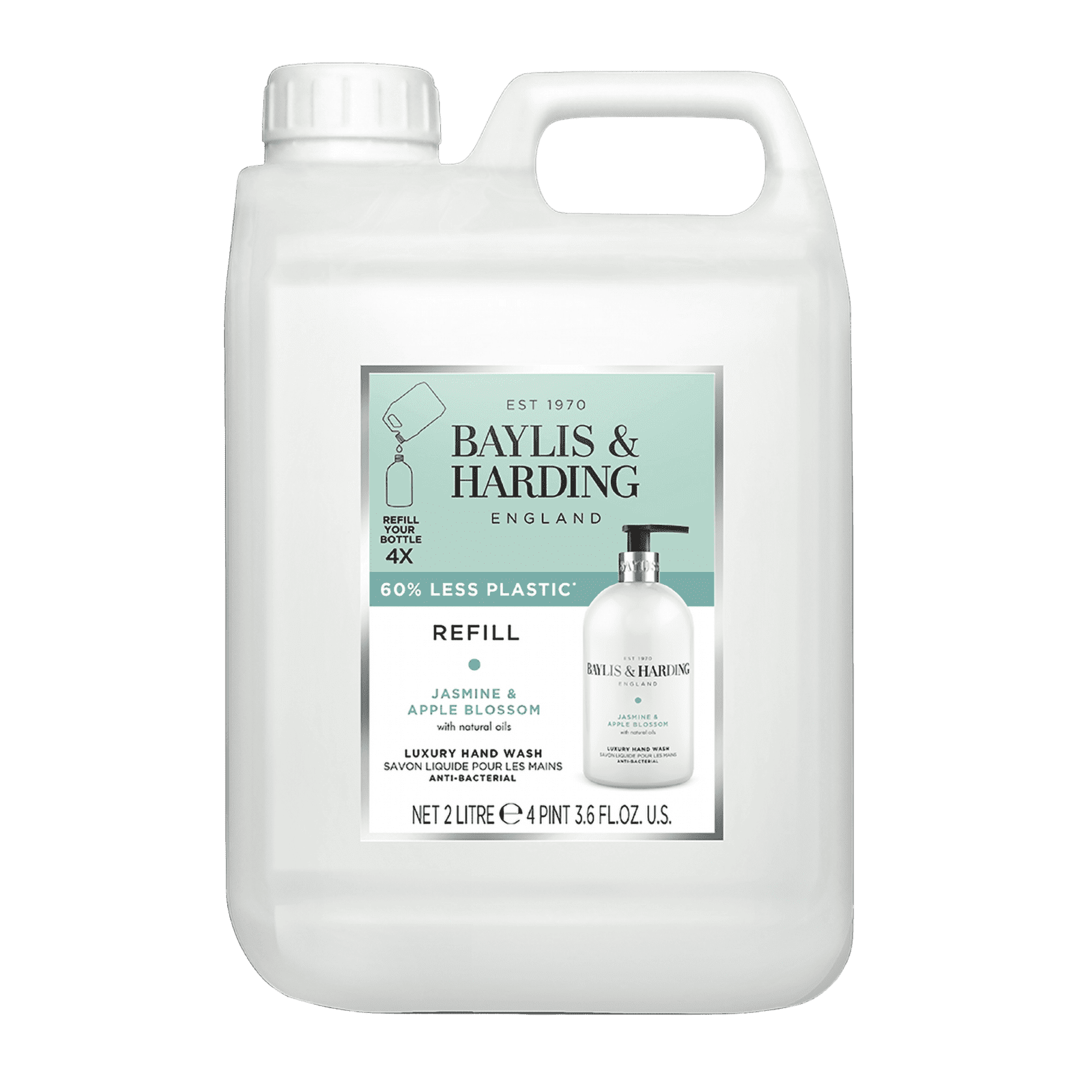 BAYLIS & HARDING Jazmín a jablkový kvet Náplň do tekutého mydla 2 l