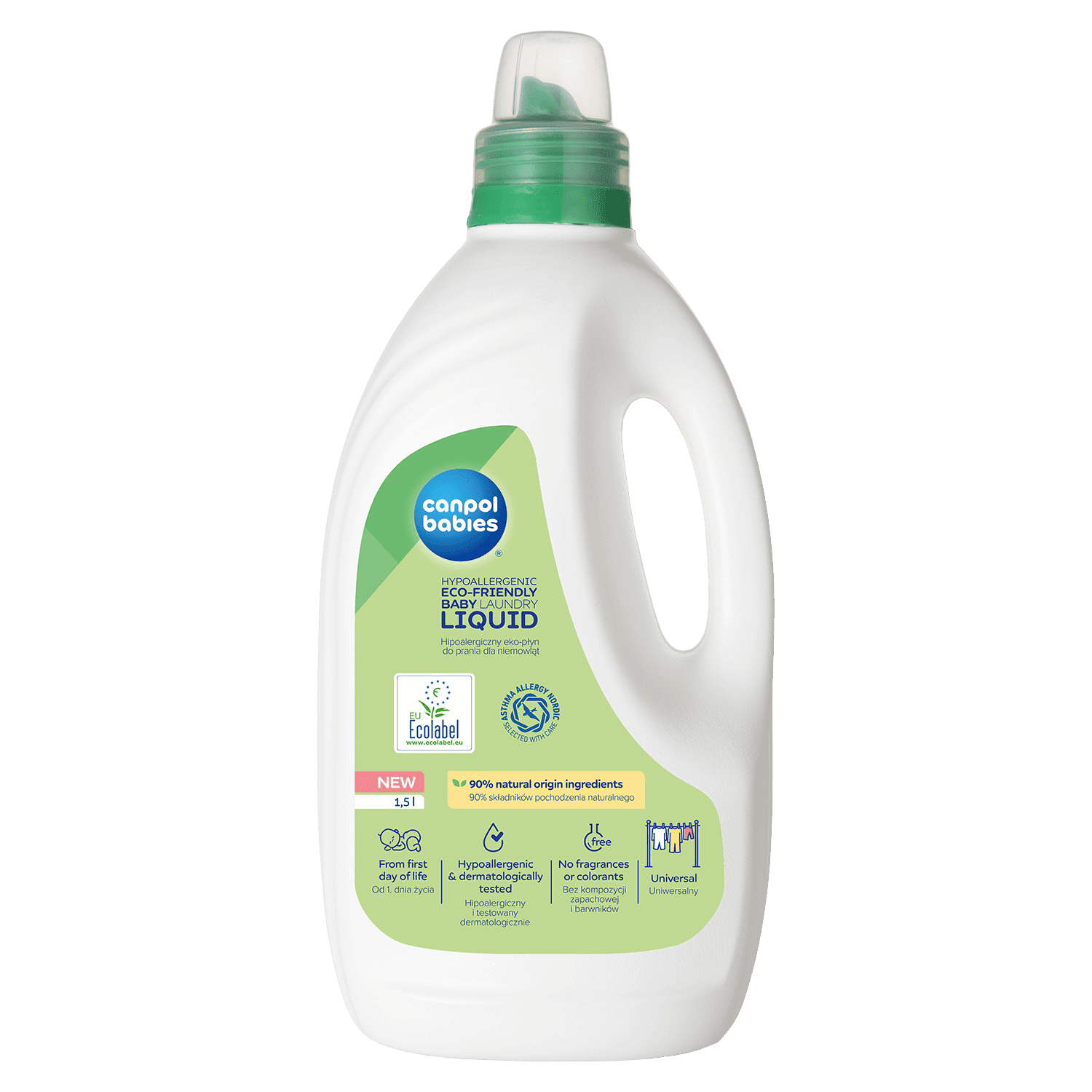 CANPOL BABIES Ekologický pracie gél na dojčenskú bielizeň 1.5 l