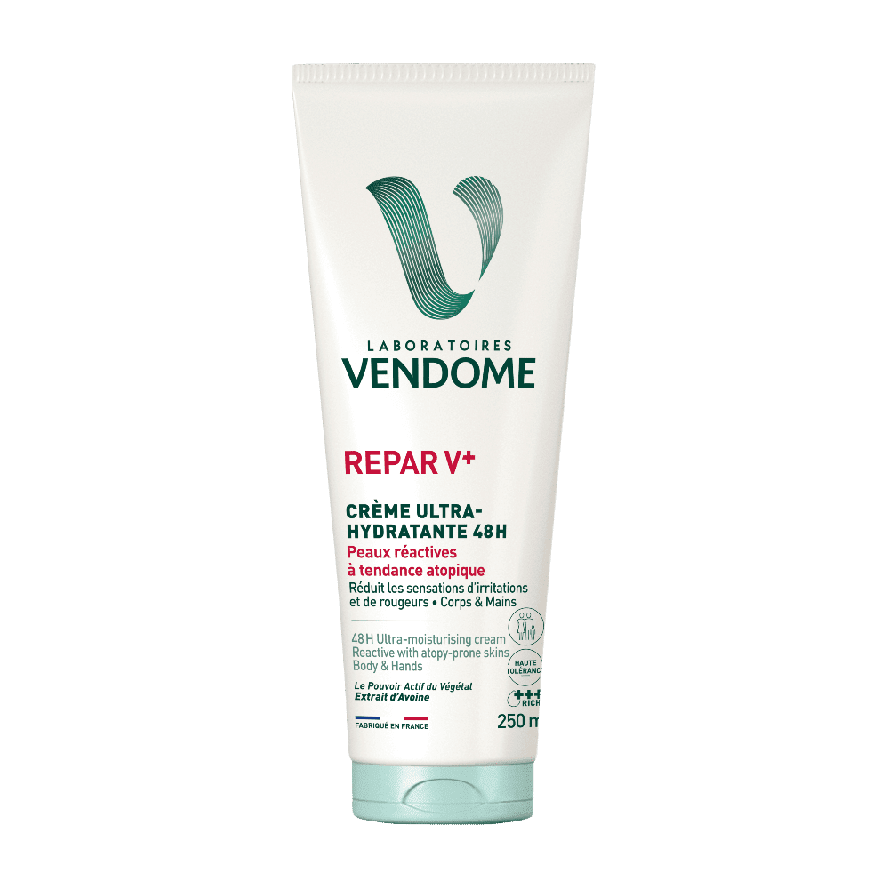 VENDOME REPAR V+ Hydratačný krém 48h pre atopickú pokožku 250 ml