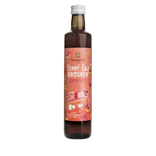 SONNENTOR Sirup čierny čaj s broskýň BIO 500 ml