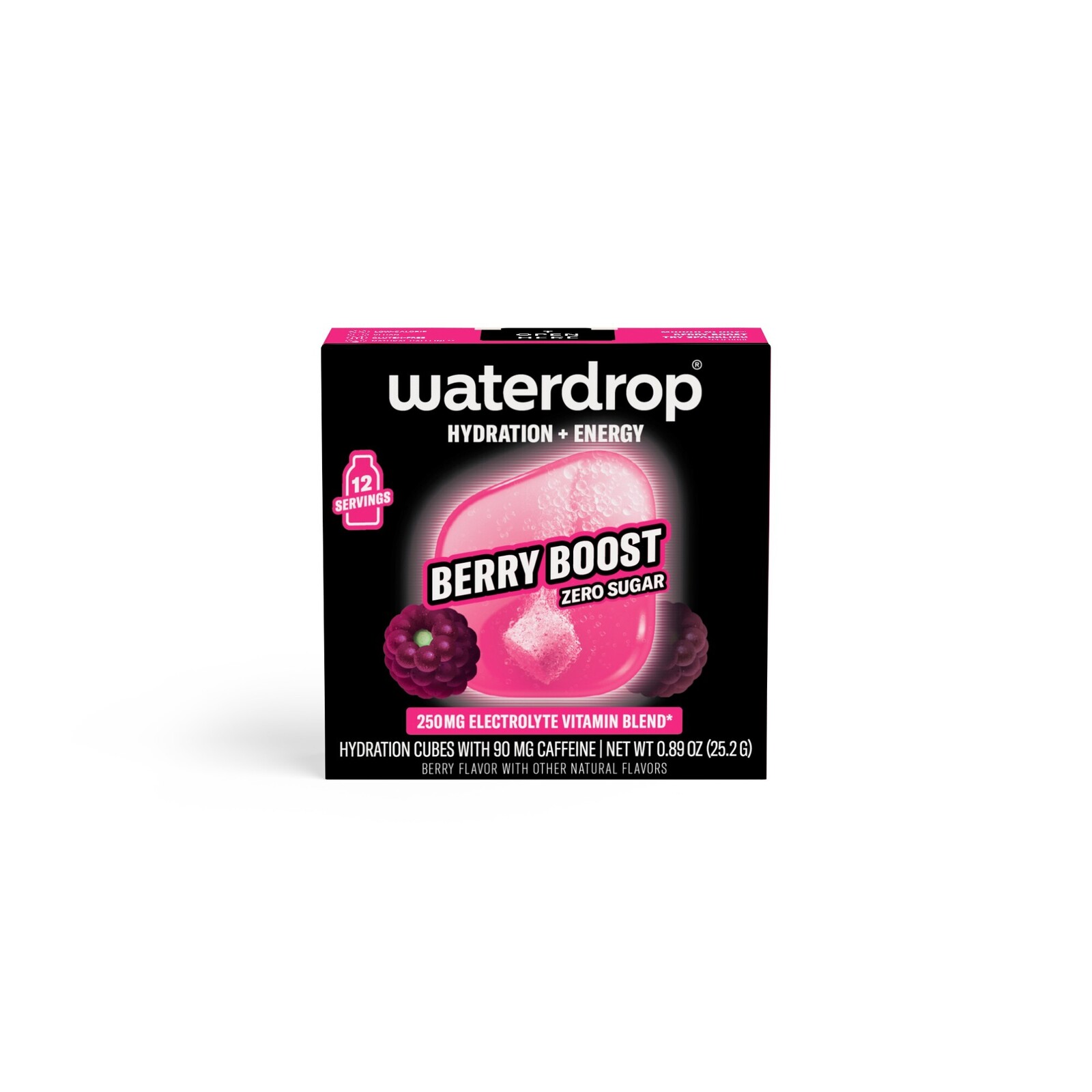 Waterdrop Microenergy – Šumivá kocka Berry boost 12 kusov