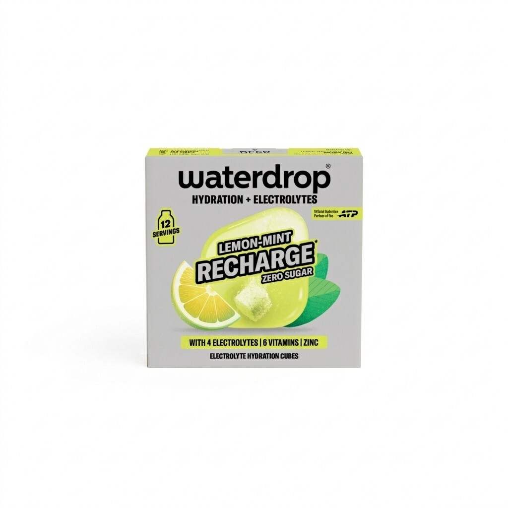 Waterdrop Microlyte - Šumivá kocka Lemon Mint Recharge 12 kusov