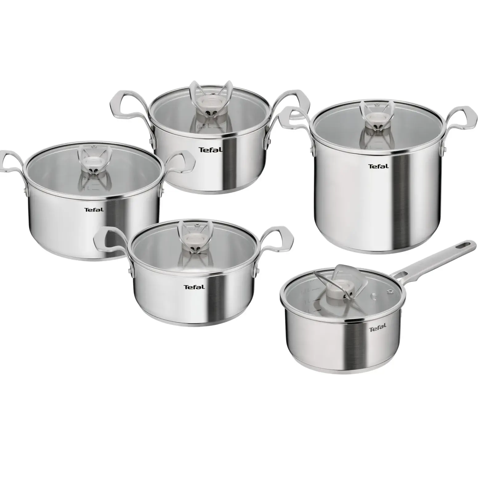Súprava hrncov EXTREME, sada 5 ks, nerezová, Tefal