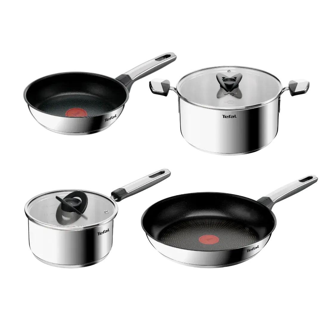 Súprava hrncov EMOTION+, sada 6 ks, nerezová oceľ, Tefal