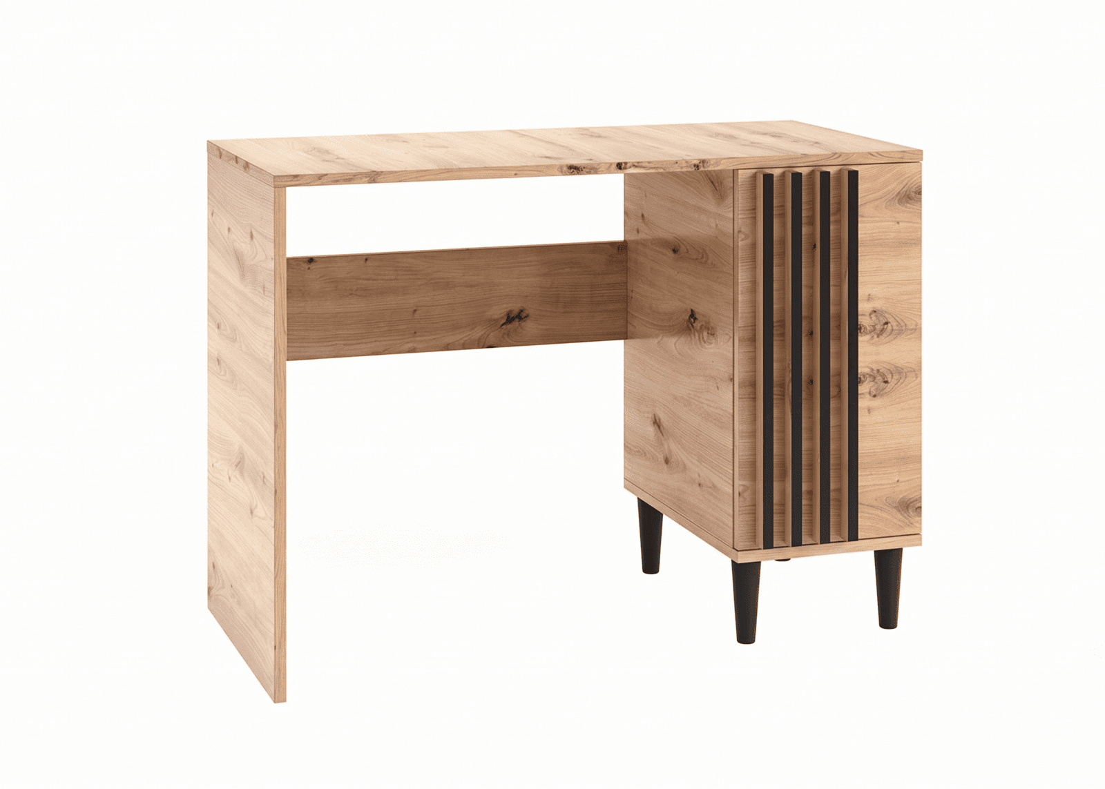Písací stôl Liva 100 cm čierny/dub Artisan