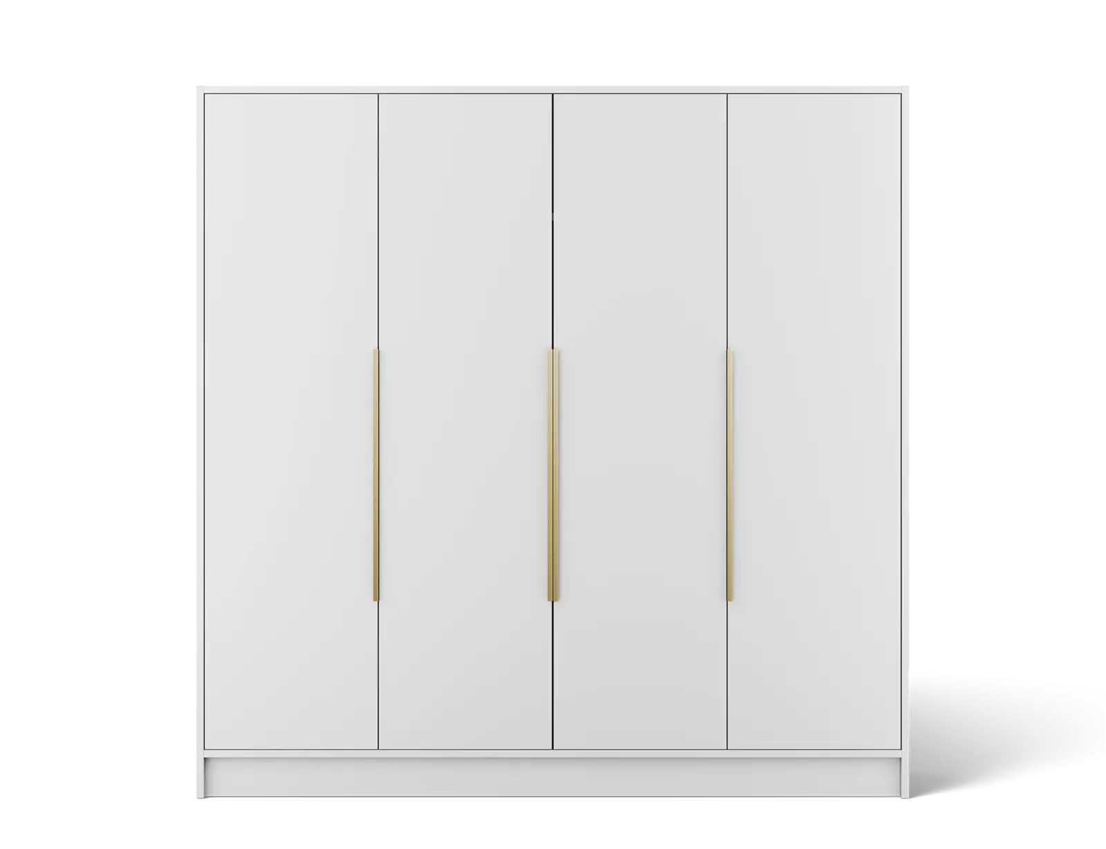 Šatníková skriňa Palla 200 cm biela/zlatá