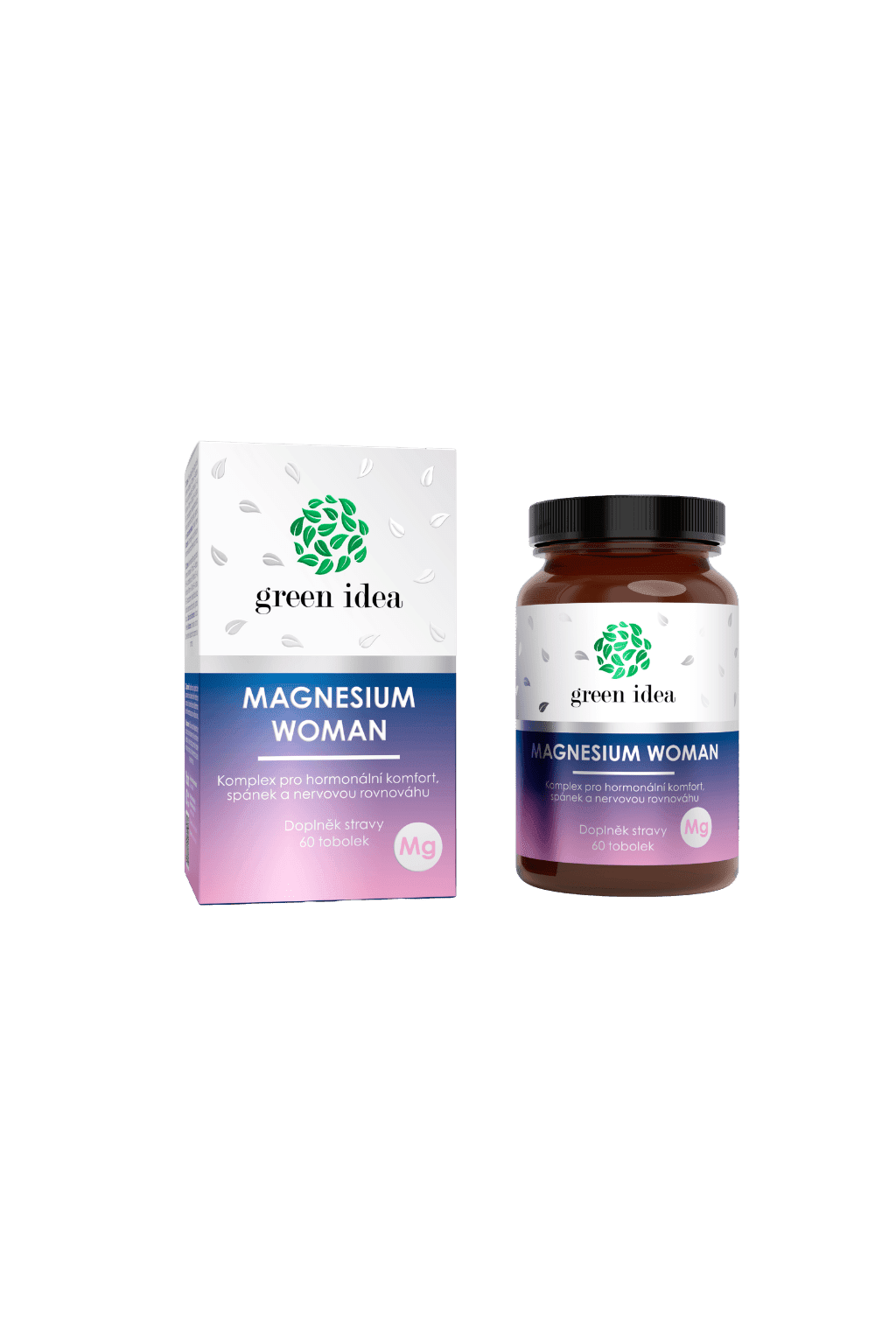TOPVET Green idea Magnesium Woman - tobolky 60 ks  Pro hormonální komfort, spánek a nervovou rovnováhu