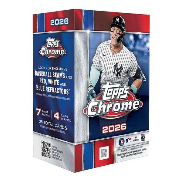 Topps 2026 Topps Chrome Baseball Blaster Box - zberateľské karty MLB