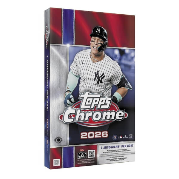 Topps 2026 Topps Chrome Baseball Hobby Box – zberateľské karty MLB