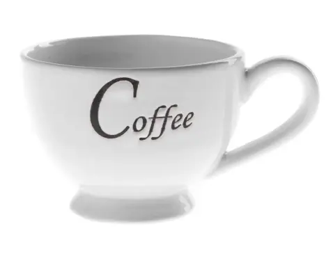 Šálka Coffee 180 ml, biela keramika%