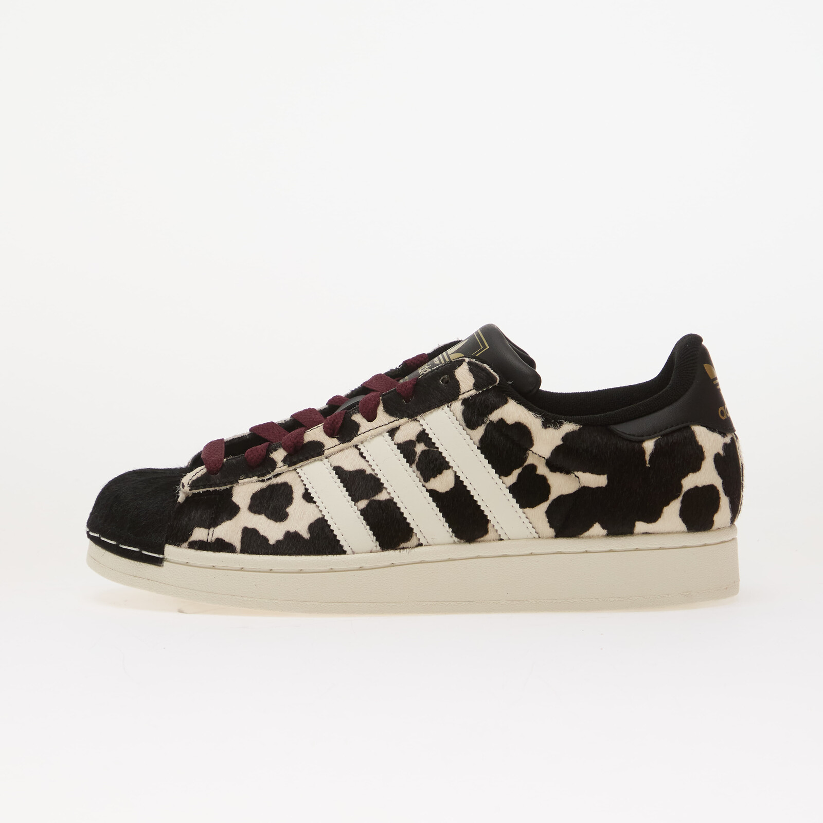 Tenisky adidas Superstar II Core Black/ Off White/ Maroon EUR 40