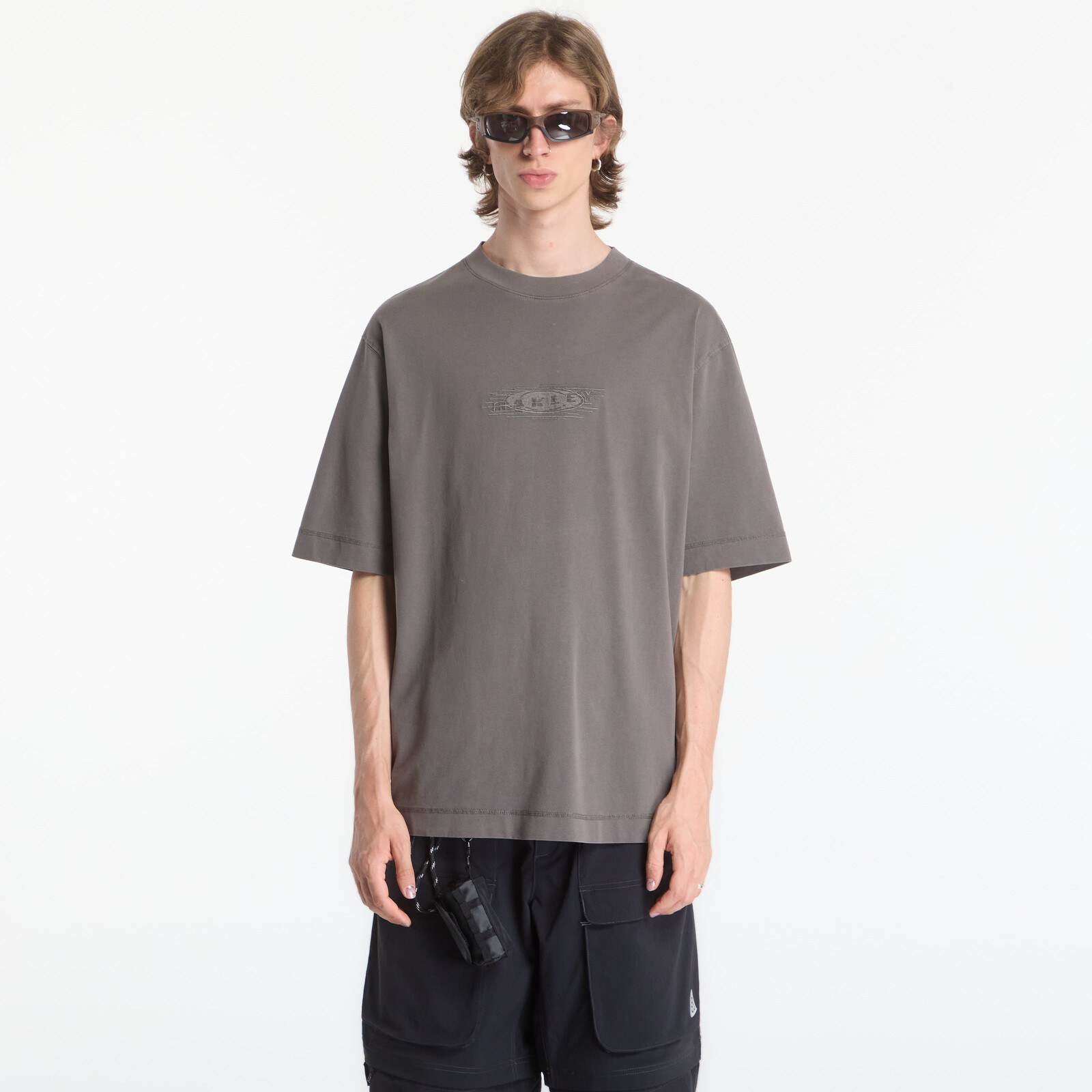 Tričko Oakley Echo Mod Embroidered Tee Granite Gray M